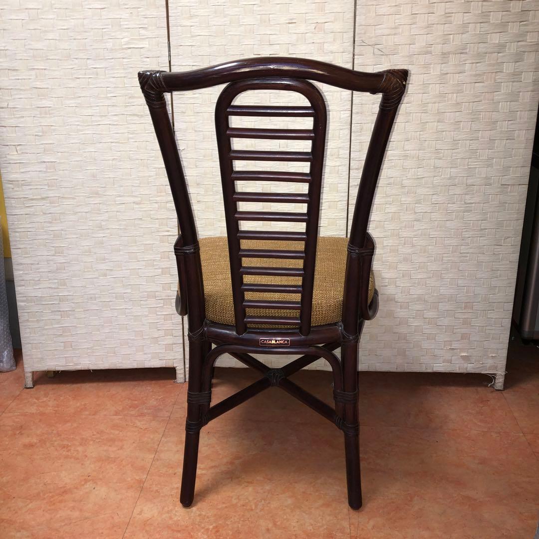 Casablanca　カサブランカ　ラタン　ダイニングチェア