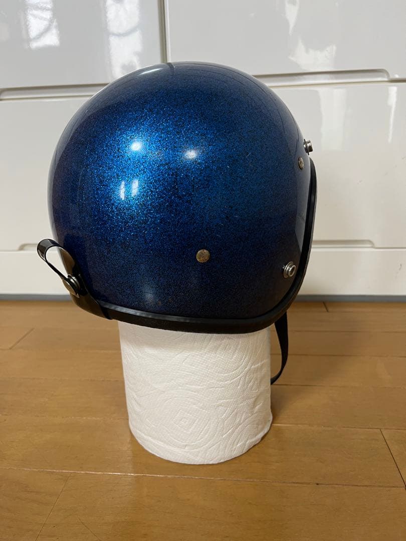 当時物 レア BUCO mini enduro 青ラメ キッズサイズ XSシェル