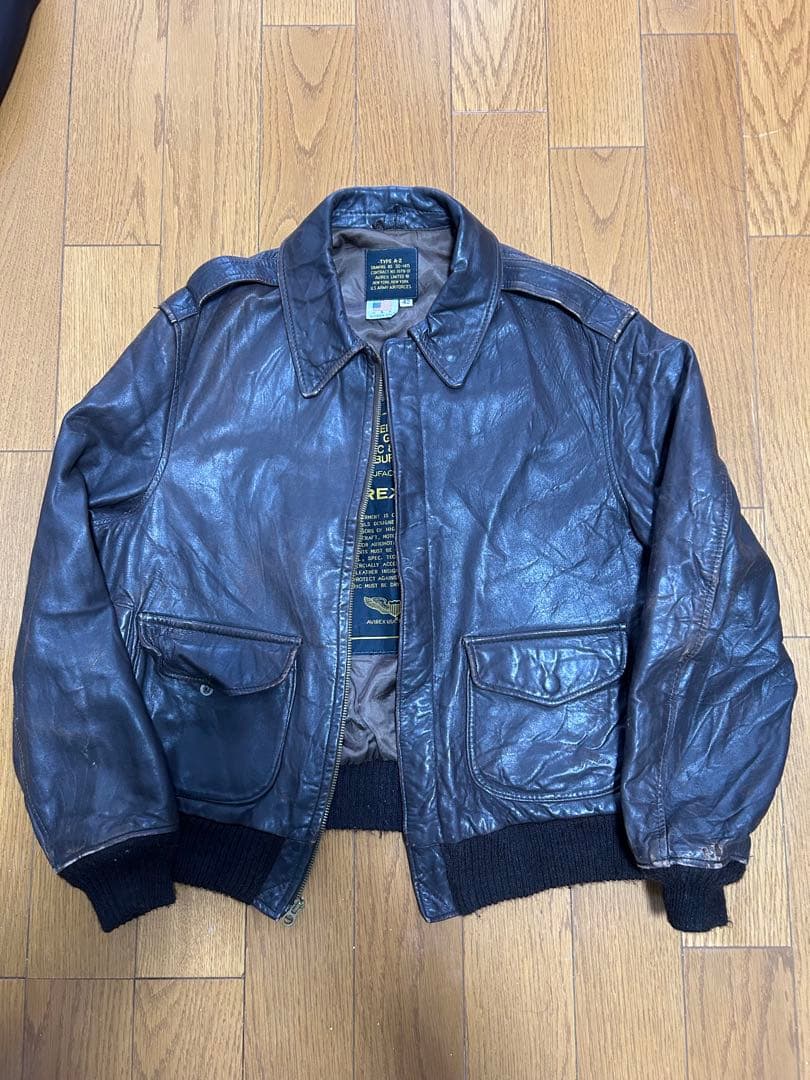 AVIREX U.S.A. TYPE A-2 レザーフライトジャケット