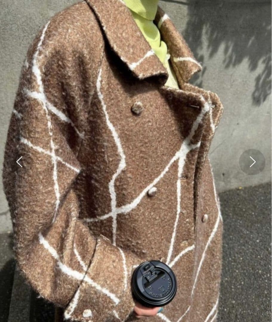 Ameri　LITTLE FLARE LINE ART LONG COAT