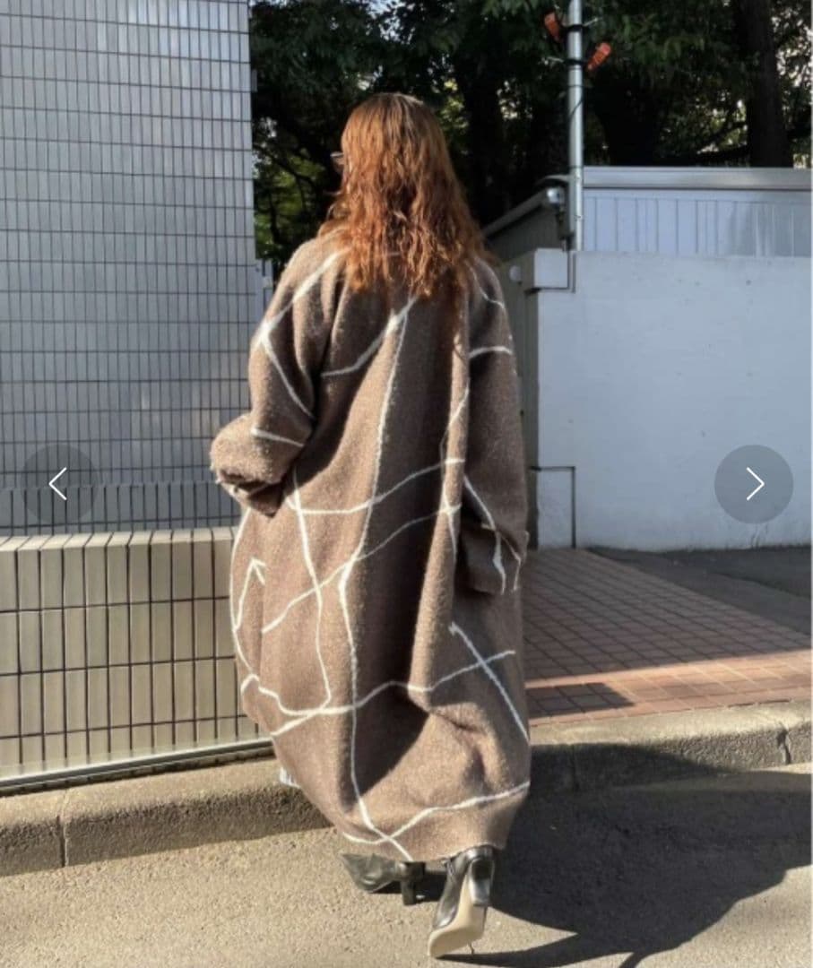 Ameri　LITTLE FLARE LINE ART LONG COAT