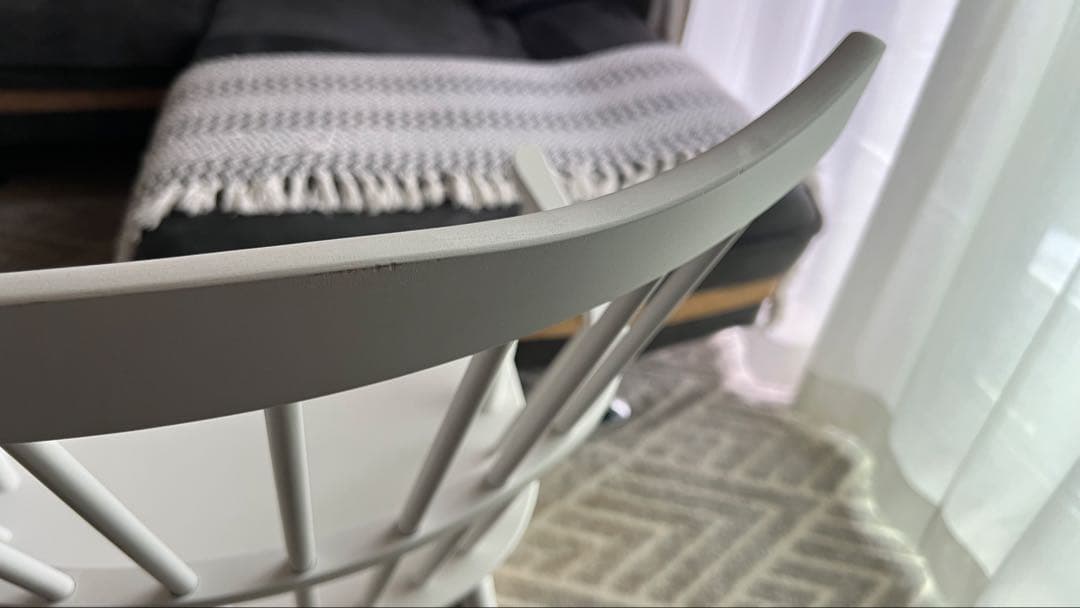 【美品】FDBモブラー ロッキングチェア J52G ホワイト