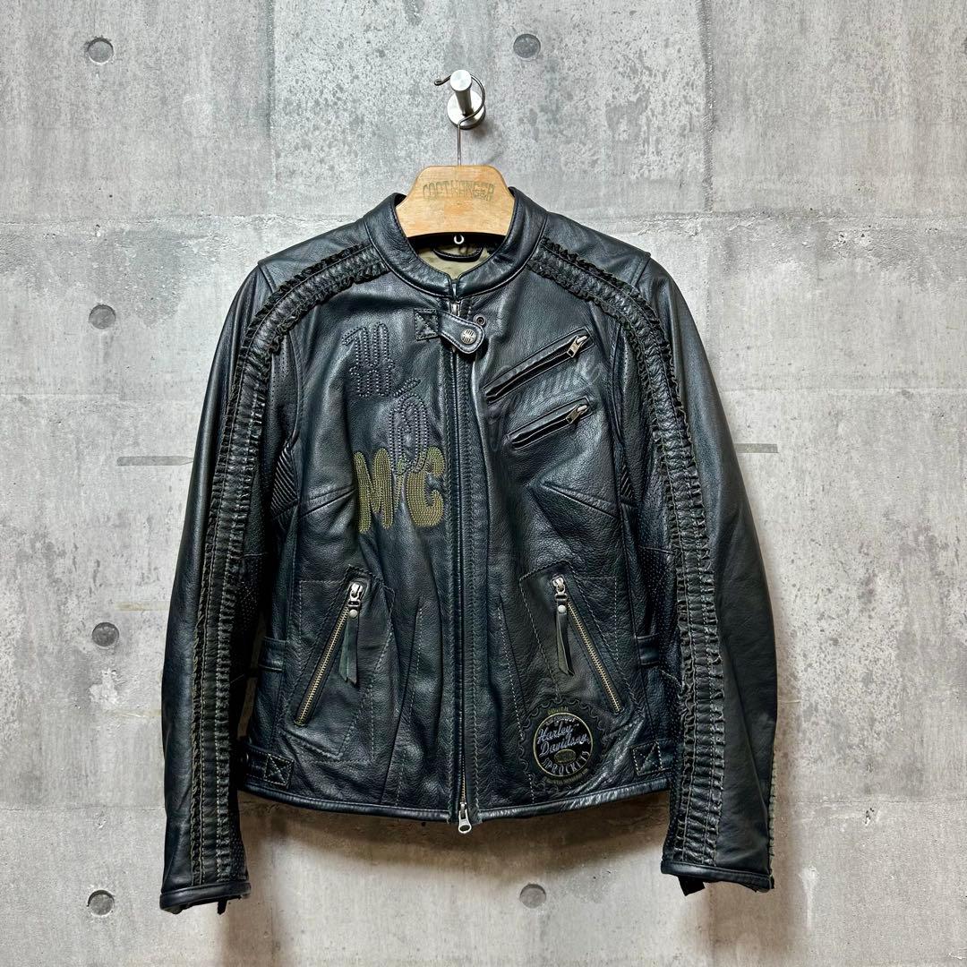 2012 Harley-Davidson レザージャケット 刺繍 カスタムモデル