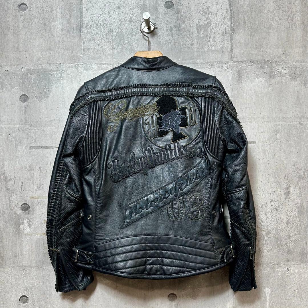 2012 Harley-Davidson レザージャケット 刺繍 カスタムモデル