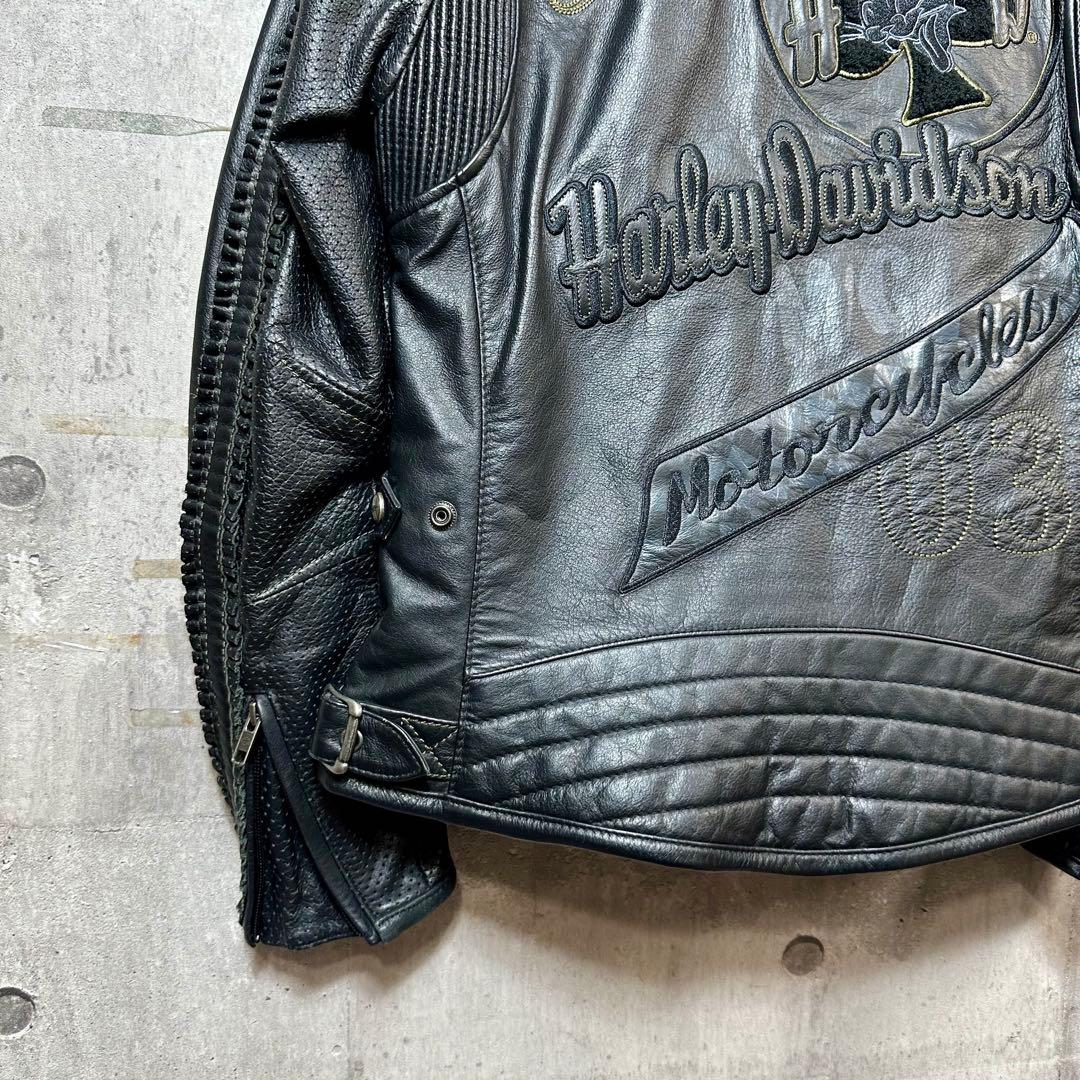 2012 Harley-Davidson レザージャケット 刺繍 カスタムモデル