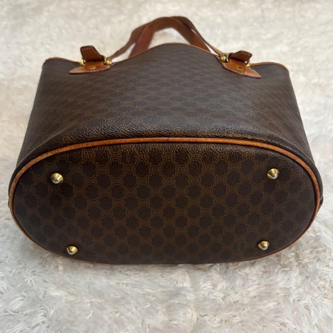 CELINE セリーヌ MC96トートバッグ マカダム 肩掛け ダークブラウン
