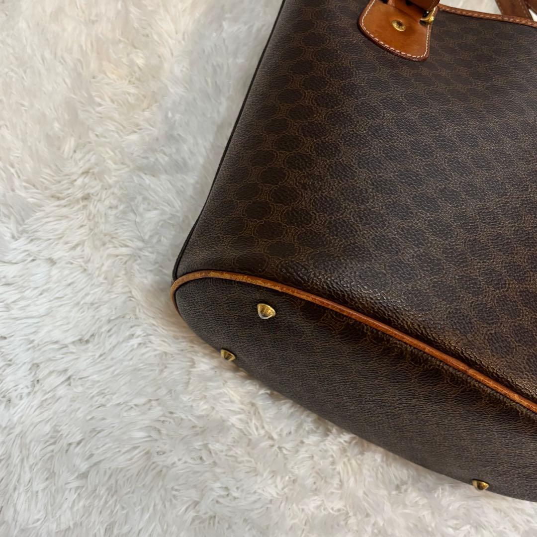 CELINE セリーヌ MC96トートバッグ マカダム 肩掛け ダークブラウン