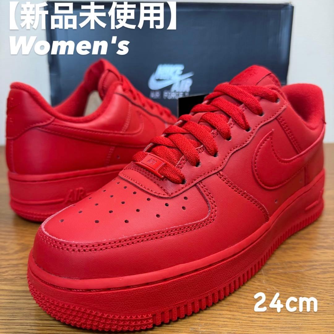 【新品未使用】Womens Air Force 1 トリプルレッド