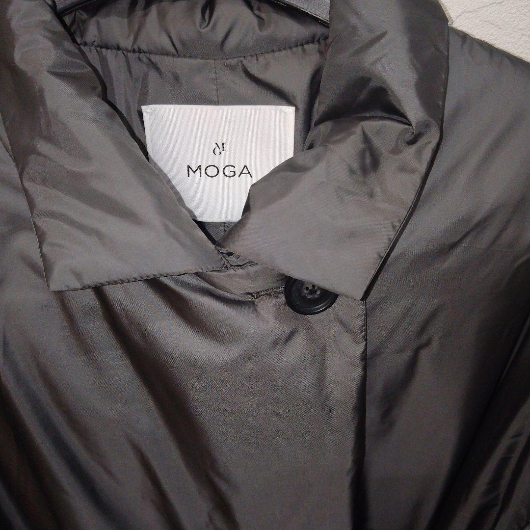 訳有り新品未使用❣️MOGA グレー 綿入りロングコート ベルト付き定価…約8万