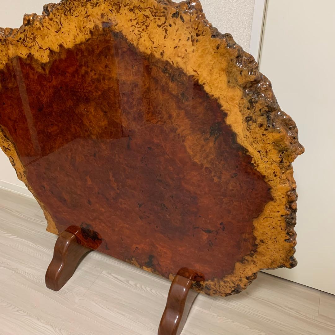 美品 花梨 天然木1枚板 衝立(ついたて)