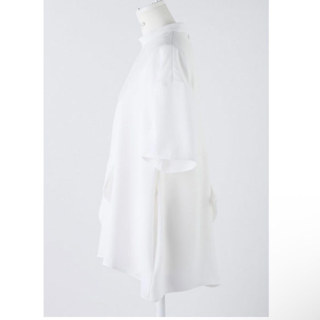 ENFOLD ホワイト　SQUARE-HEM PULLOVER エンフォルド