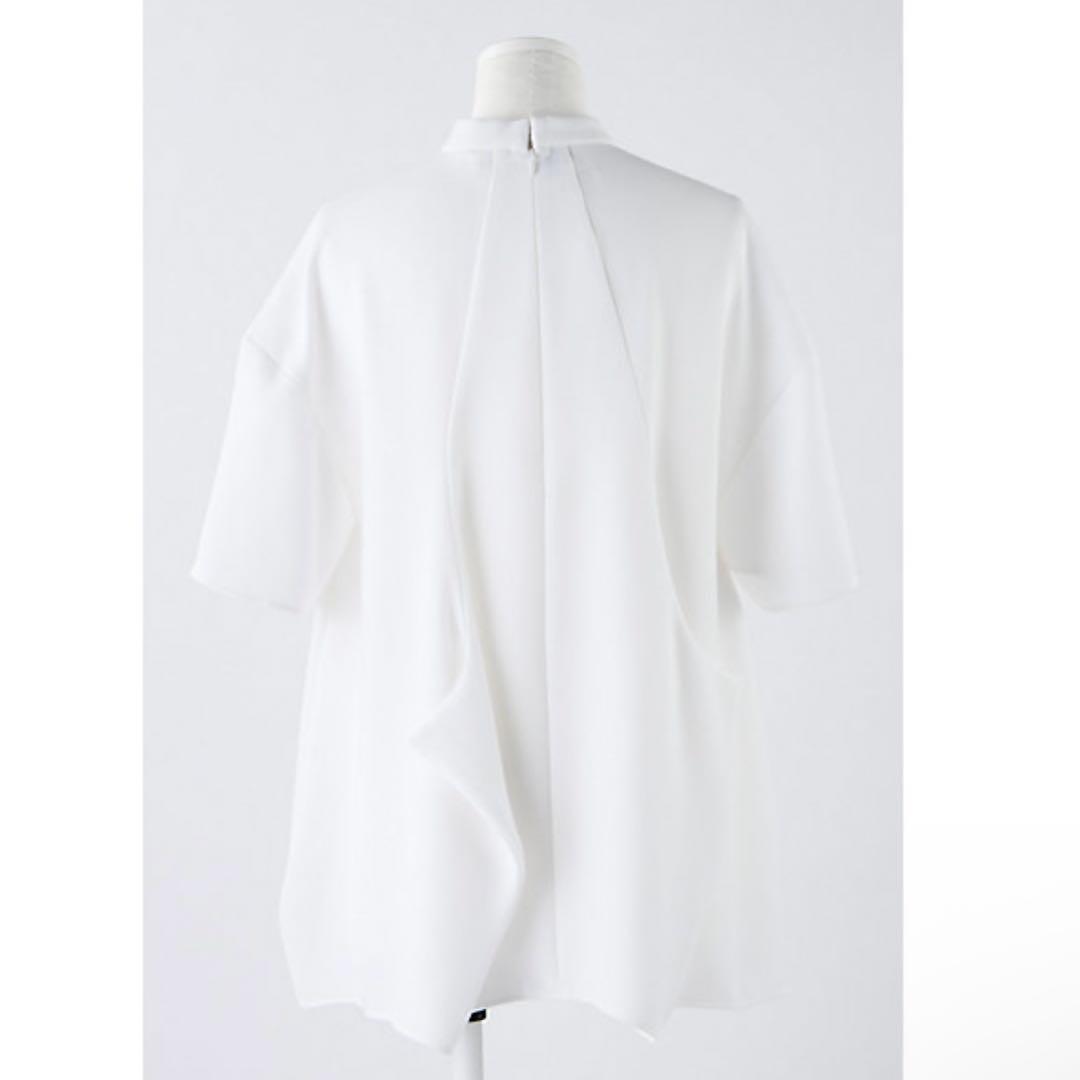 ENFOLD ホワイト　SQUARE-HEM PULLOVER エンフォルド