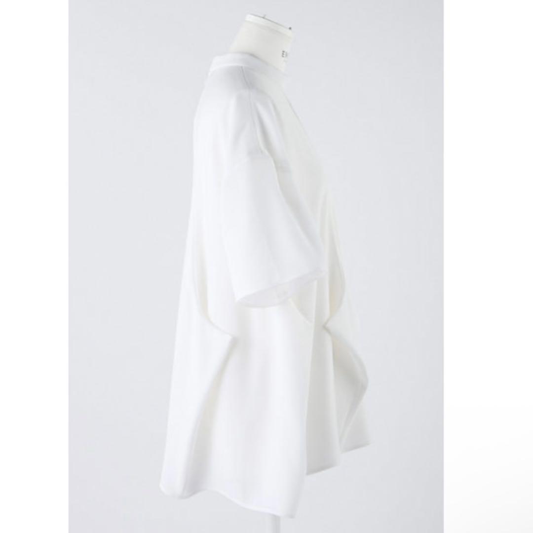 ENFOLD ホワイト　SQUARE-HEM PULLOVER エンフォルド