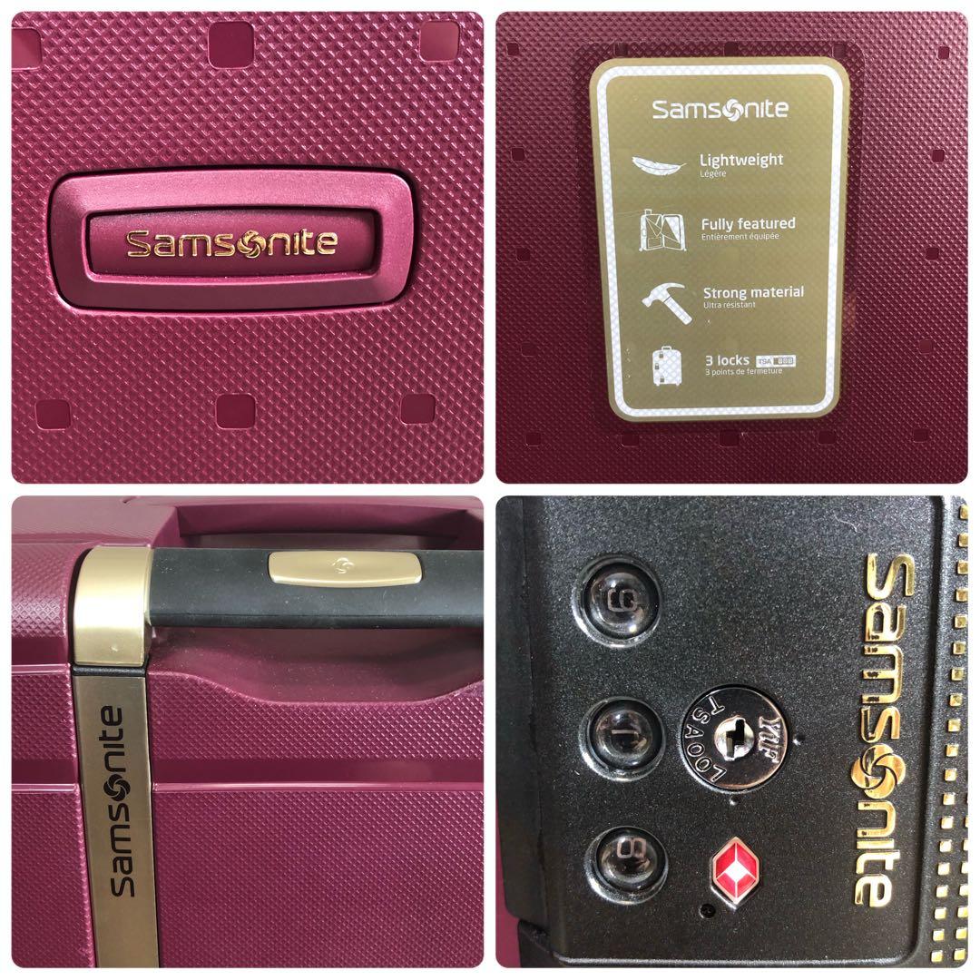 サムソナイト　S'CURE　スーツケース　レッド系　大容量　約138L　4輪