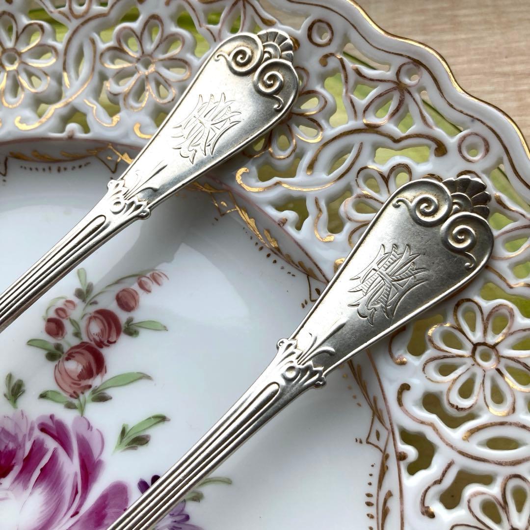 Tiffany 純銀　フォーク　アンティーク2客