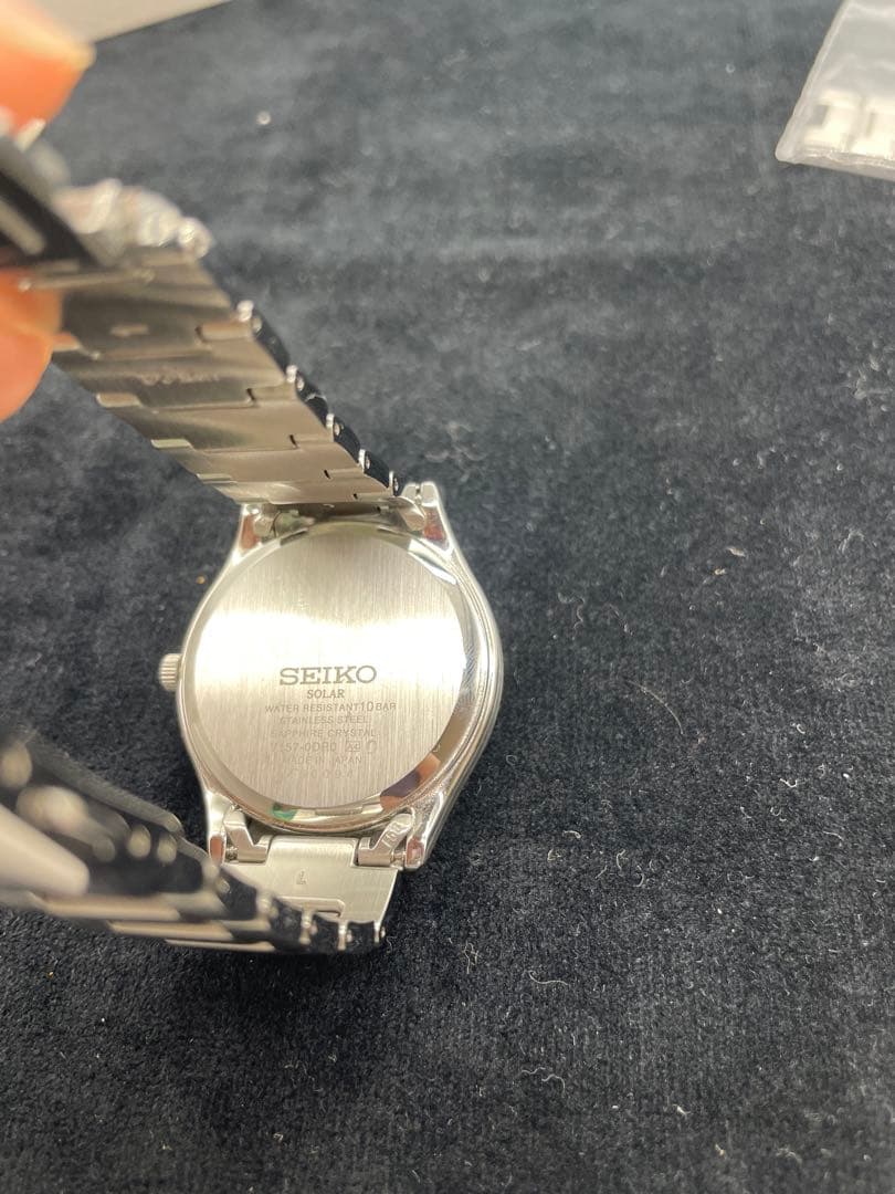 SEIKO ソーラー 腕時計 V157-0PR0 箱・コマ付