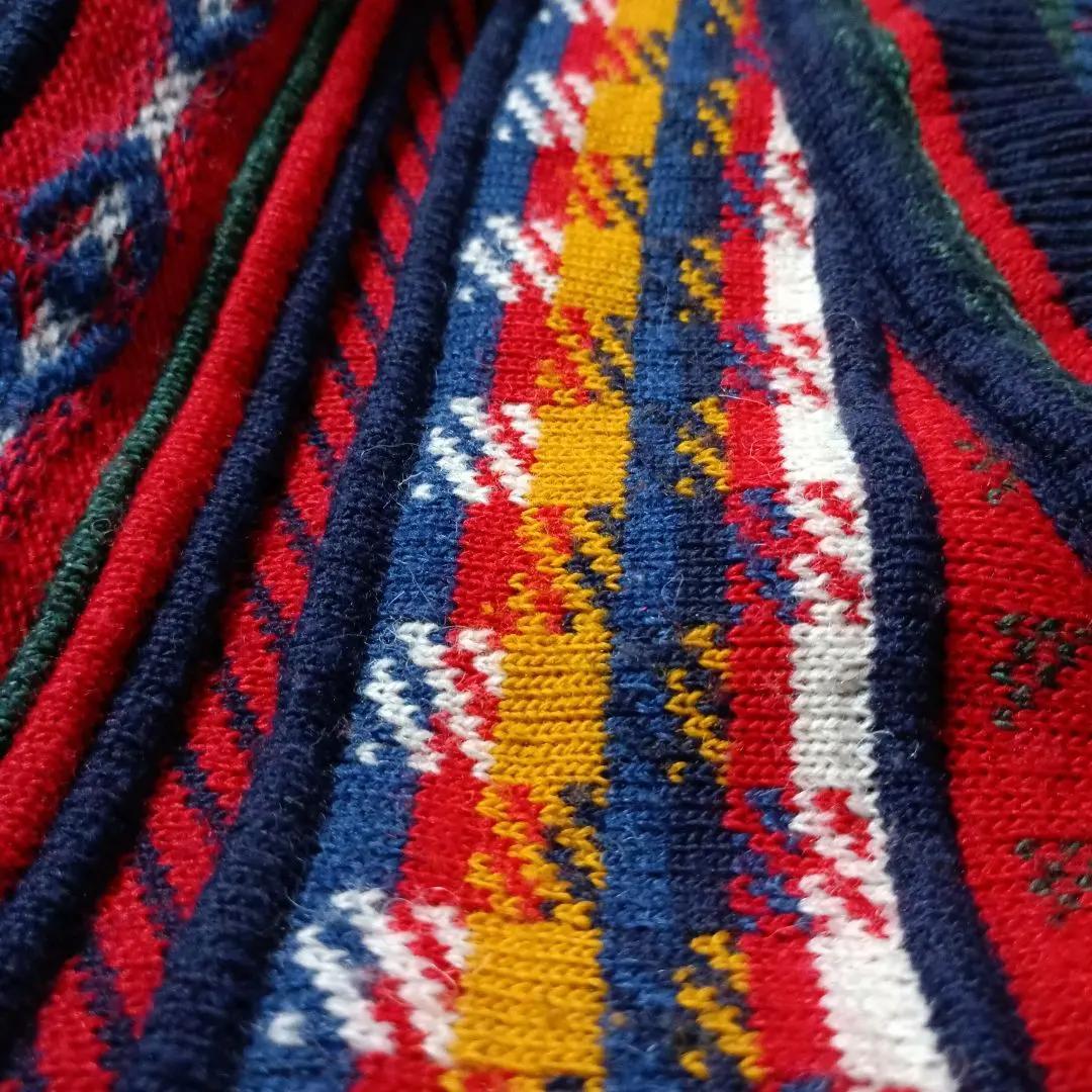 オシャレなユーロ輸入古着☆POHLAND exklusiv 総柄カーディガン