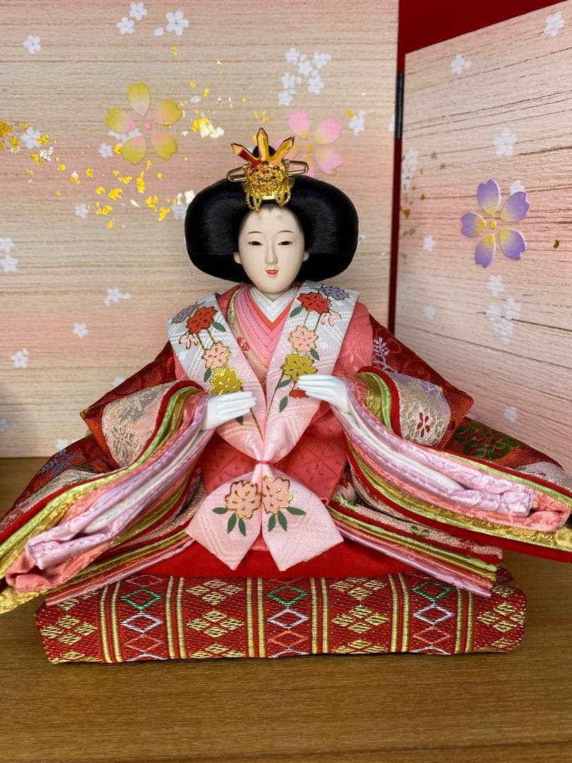 東京久月　雛人形　親王飾り収納セット・サイズ間口約５０×奥行約３０×高さ約４８㎝