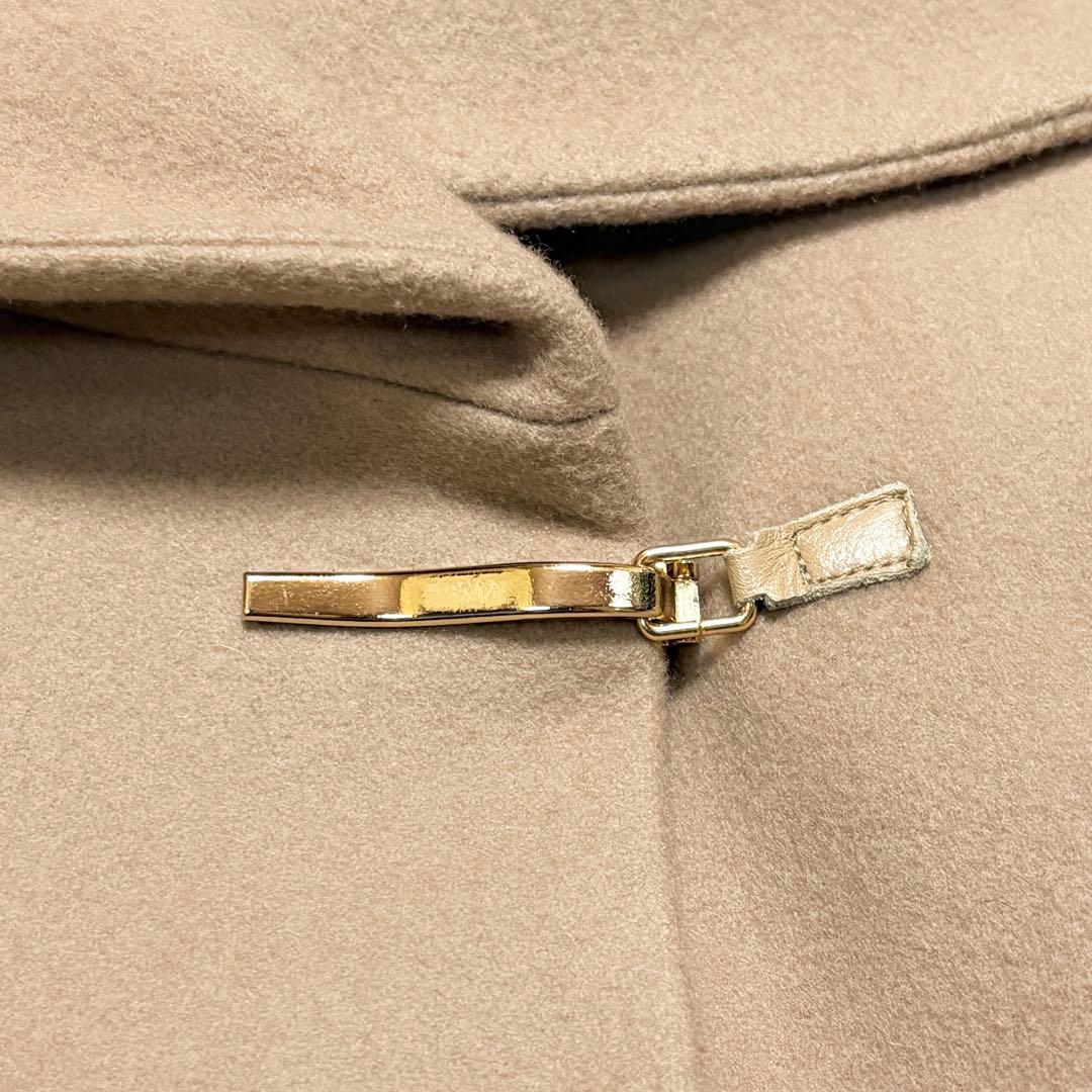 【極美品】ラトータリテ 女優襟 比翼仕立て ウール コート 上品 オフィス