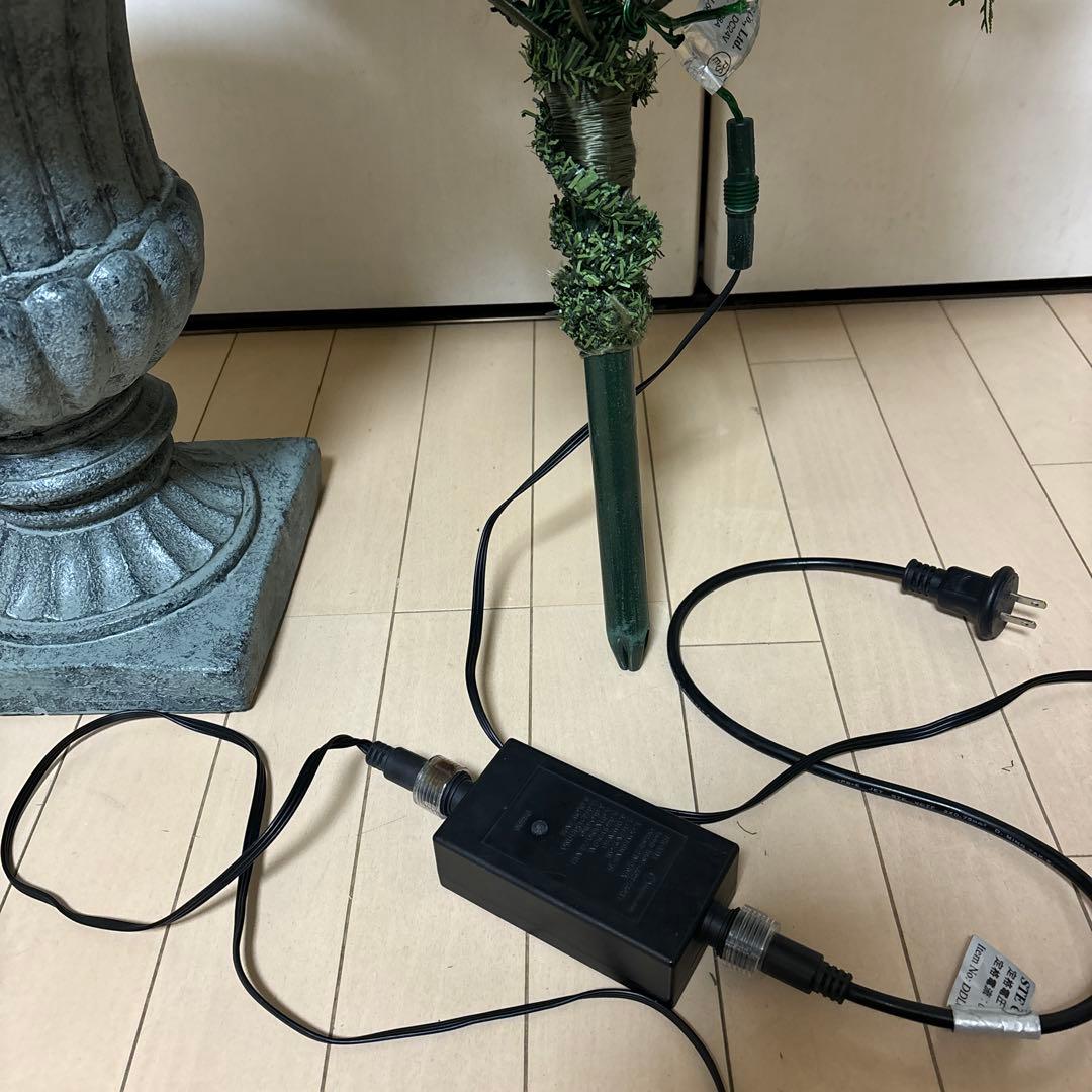 クリスマスツリー 鉢付き LEDライト付