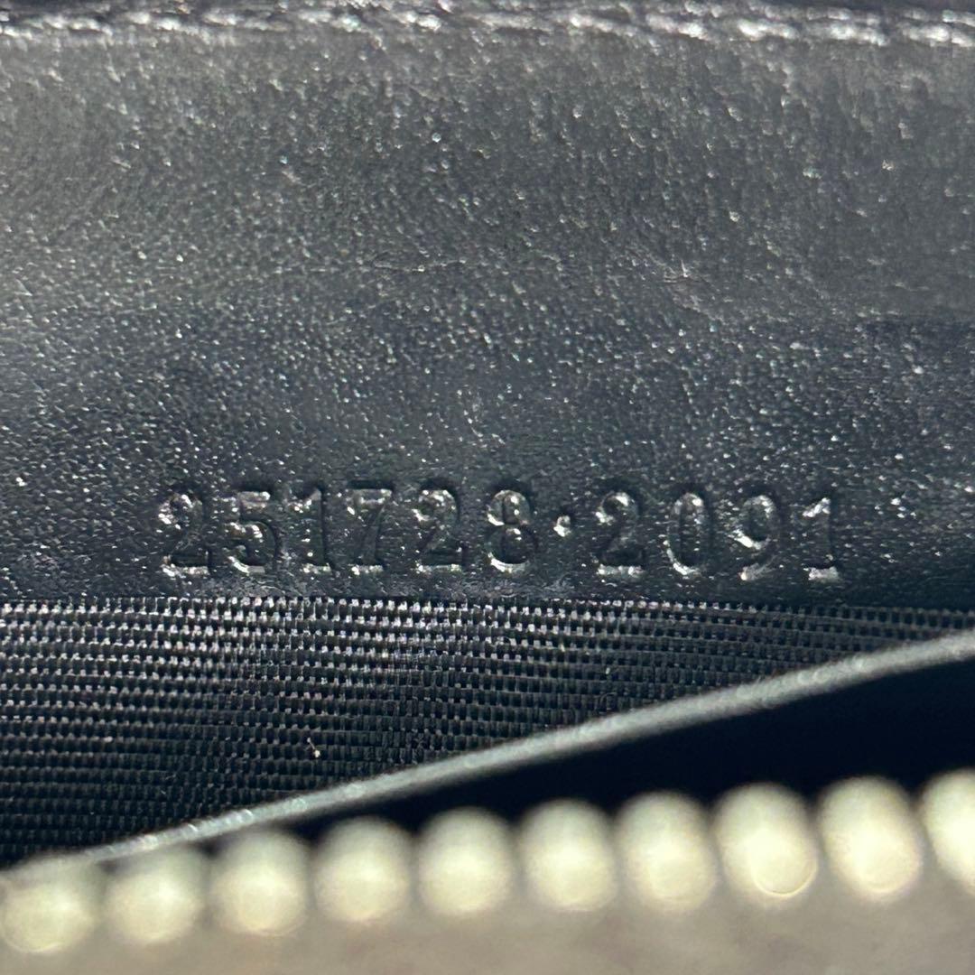 ✅【美品】 メンテ済み グッチ　ラウンドファスナー　GUCCI レザー　長財布