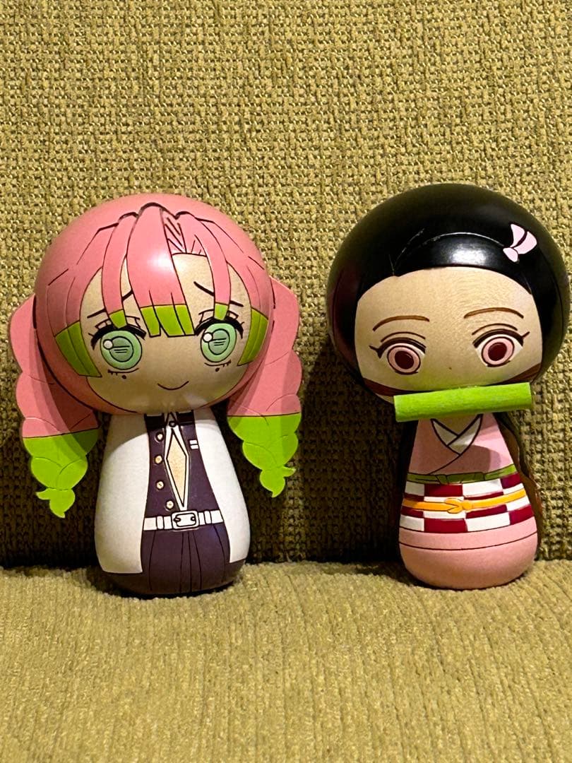 卯三郎　こけし　鬼滅の刃　 2点セット　みつり　ねずこ