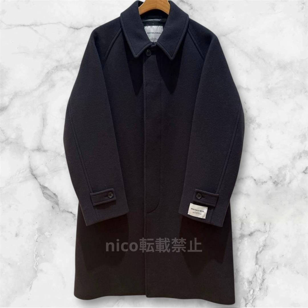 新品 green label SENTDALE WOOL ステンカラーコート M