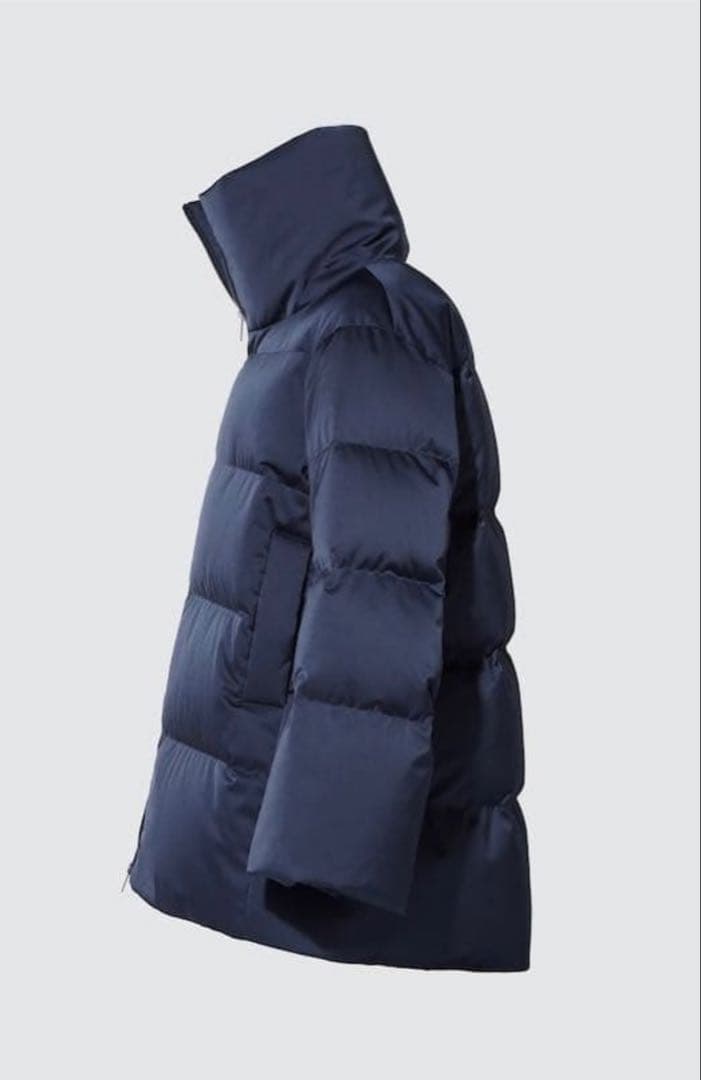 【美品】UNIQLO +J　ハイブリッドダウンジャケット ネイビー XXL