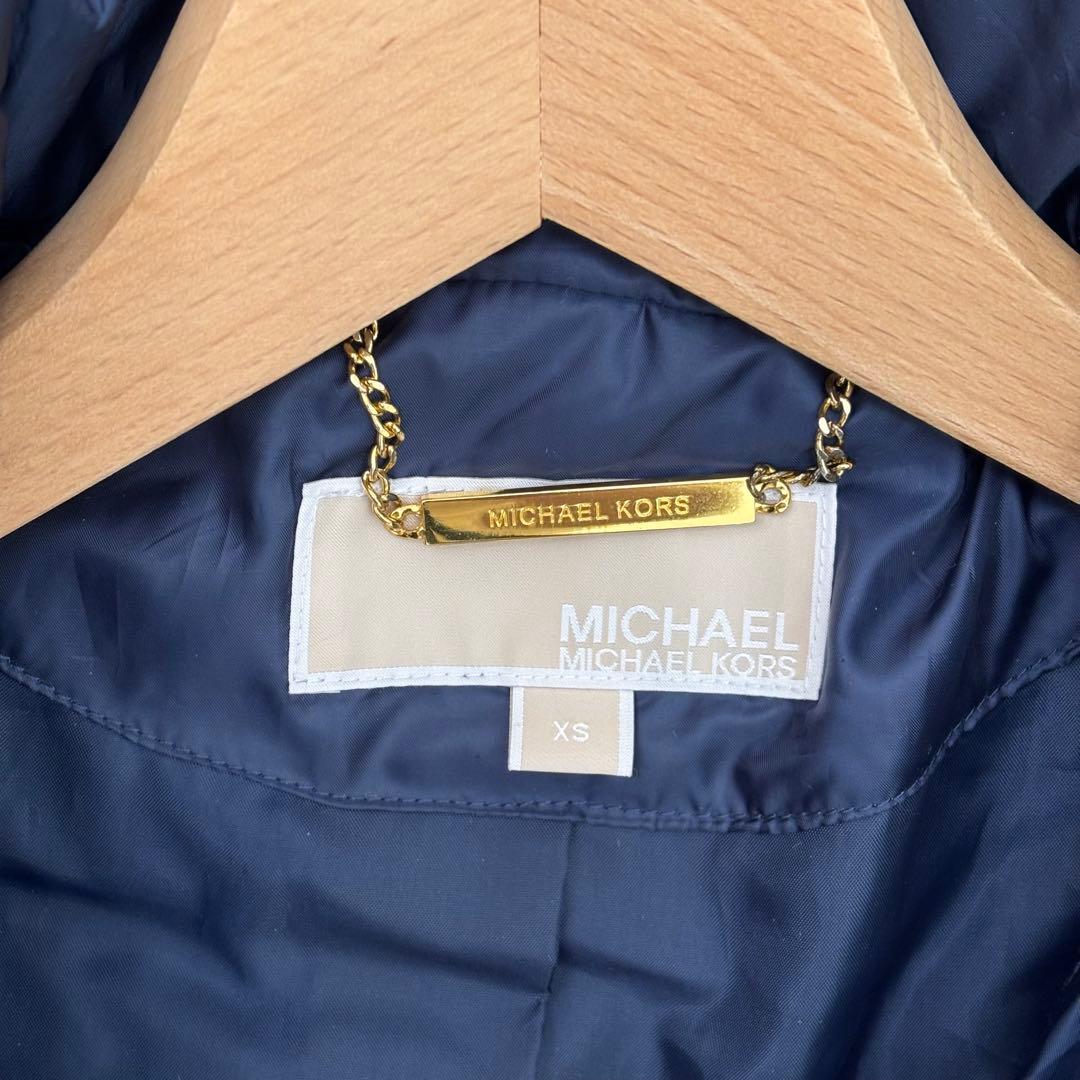 極美品　MICHAEL KORS ネイビー　ダウンジャケット S 2WAY