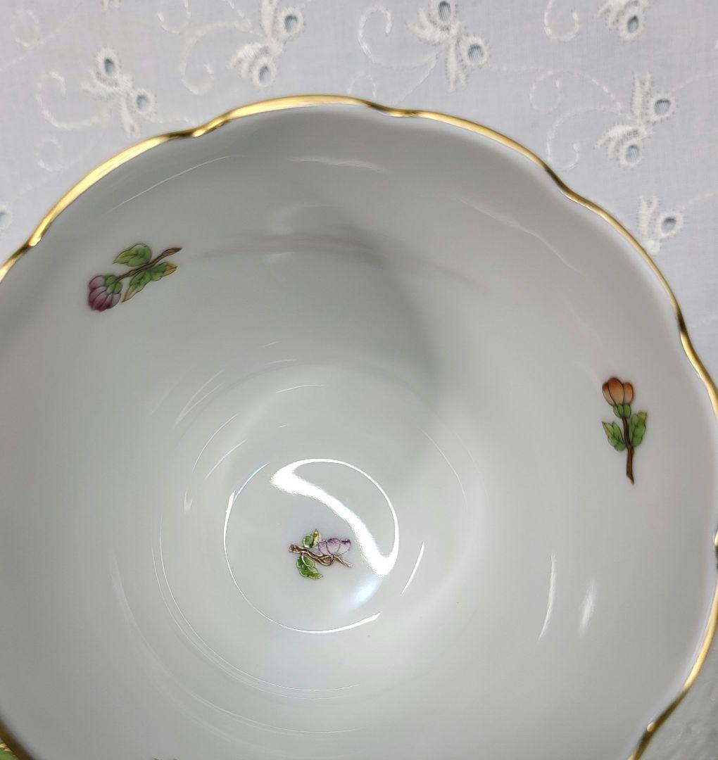 美品✨ヘレンド ヴィクトリアブーケ カップ&ソーサー 花 蝶 コーヒー