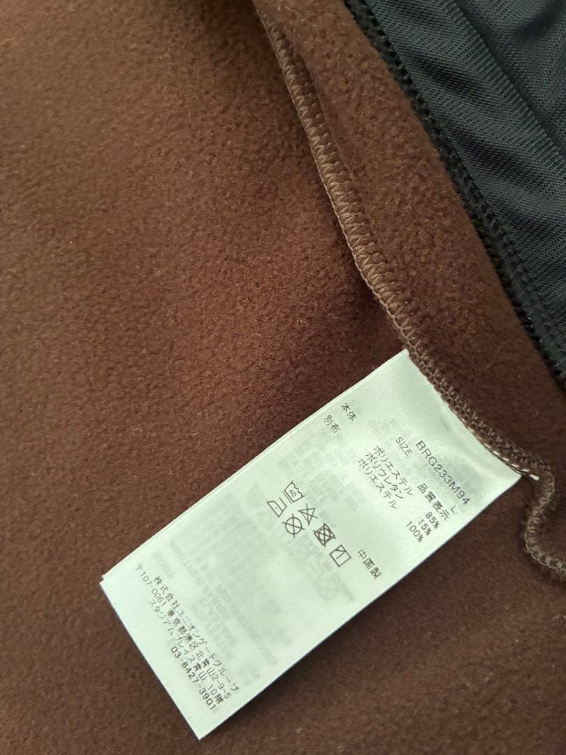 BRIEFING フード付きパーカージャケット　ブラウン