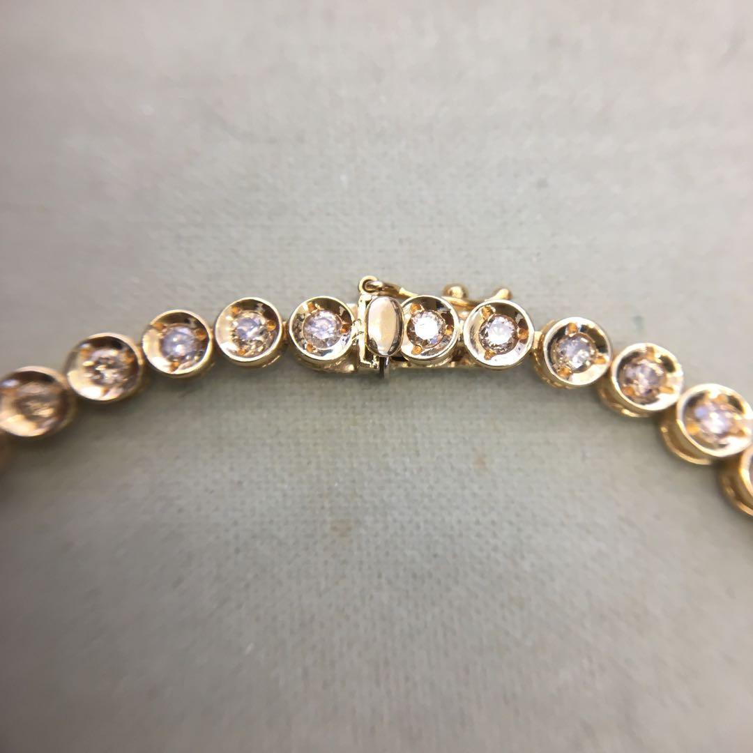 14. K18 ダイヤモンド　テニスブレス　2.0ct