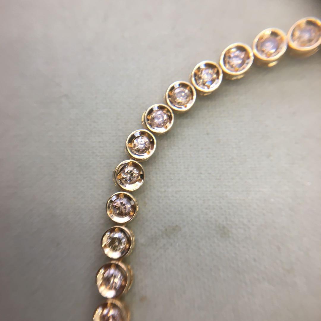 14. K18 ダイヤモンド　テニスブレス　2.0ct