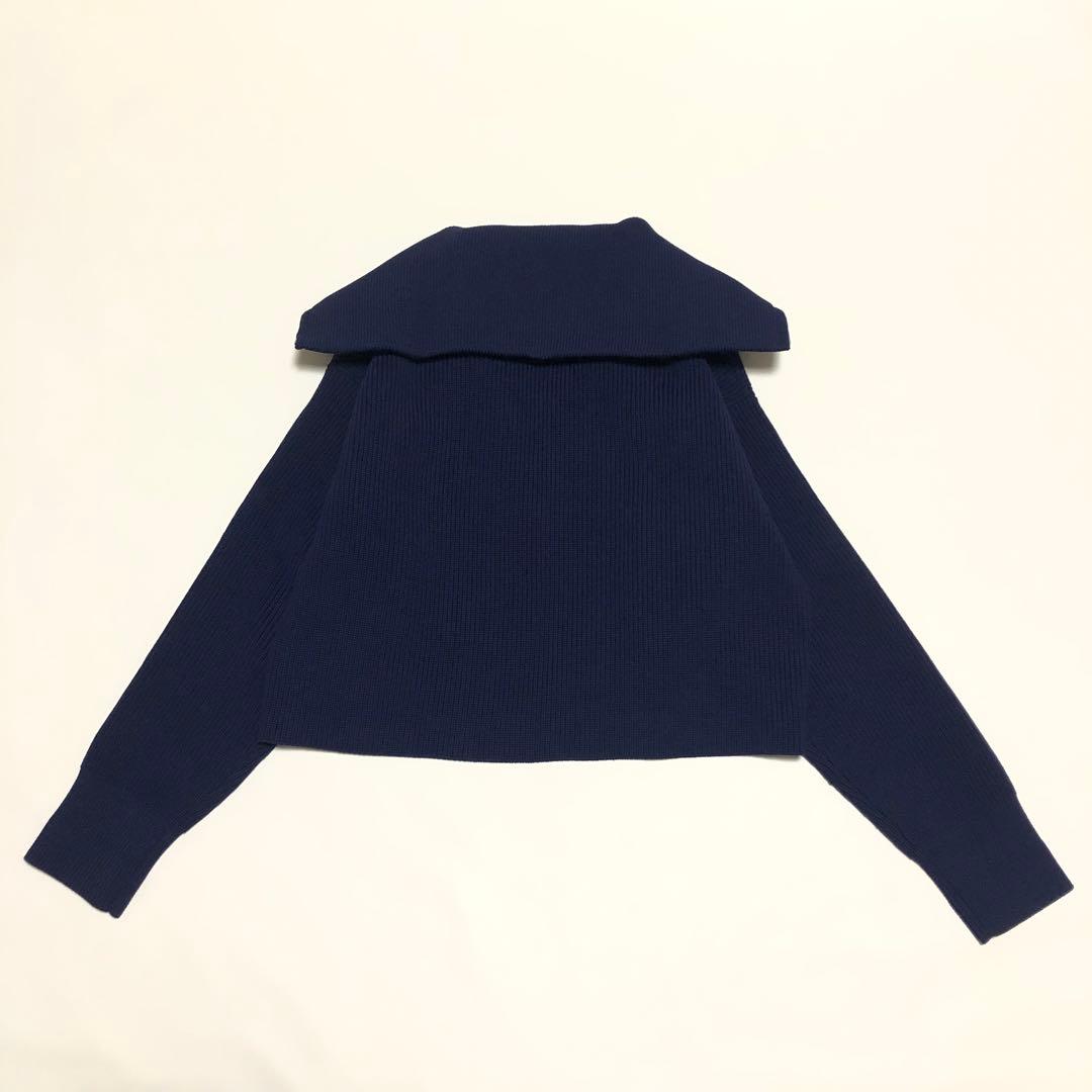 美品　ウィムガゼット　THE PAUSE　ビッグカラーハーフジッププルオーバー