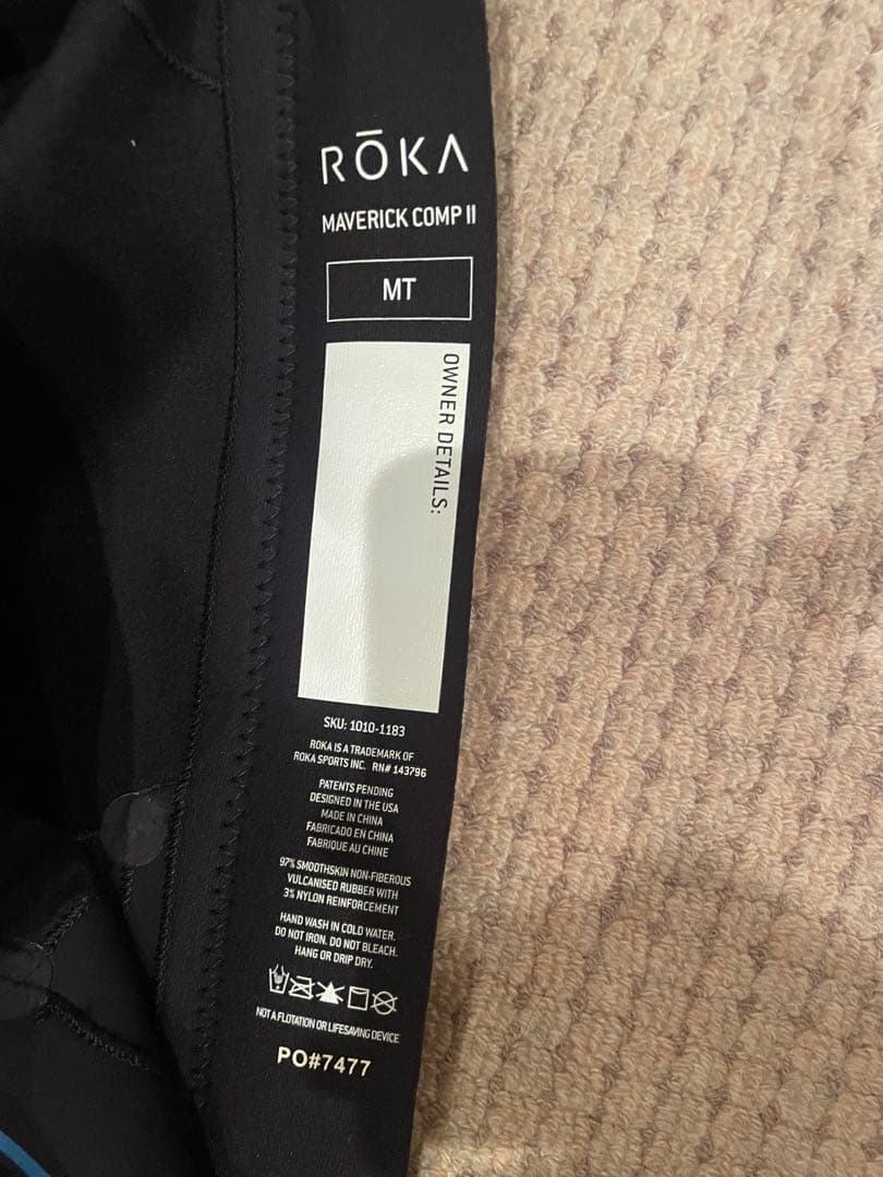 ROKA WETSUIT フルスーツ ブラック/ブルー