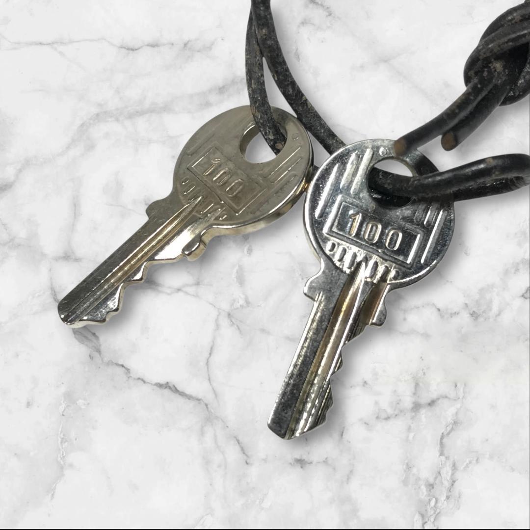 エルメス HERMES パドロック 南京錠 カデナ 鍵付 No.100 金属素材