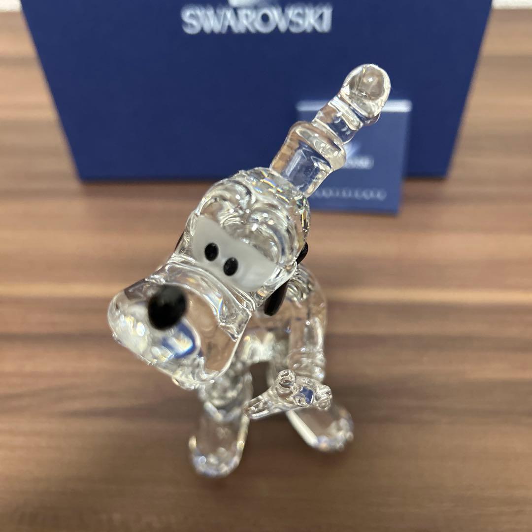 【美品】スワロフスキー ディズニー グーフィー 置物