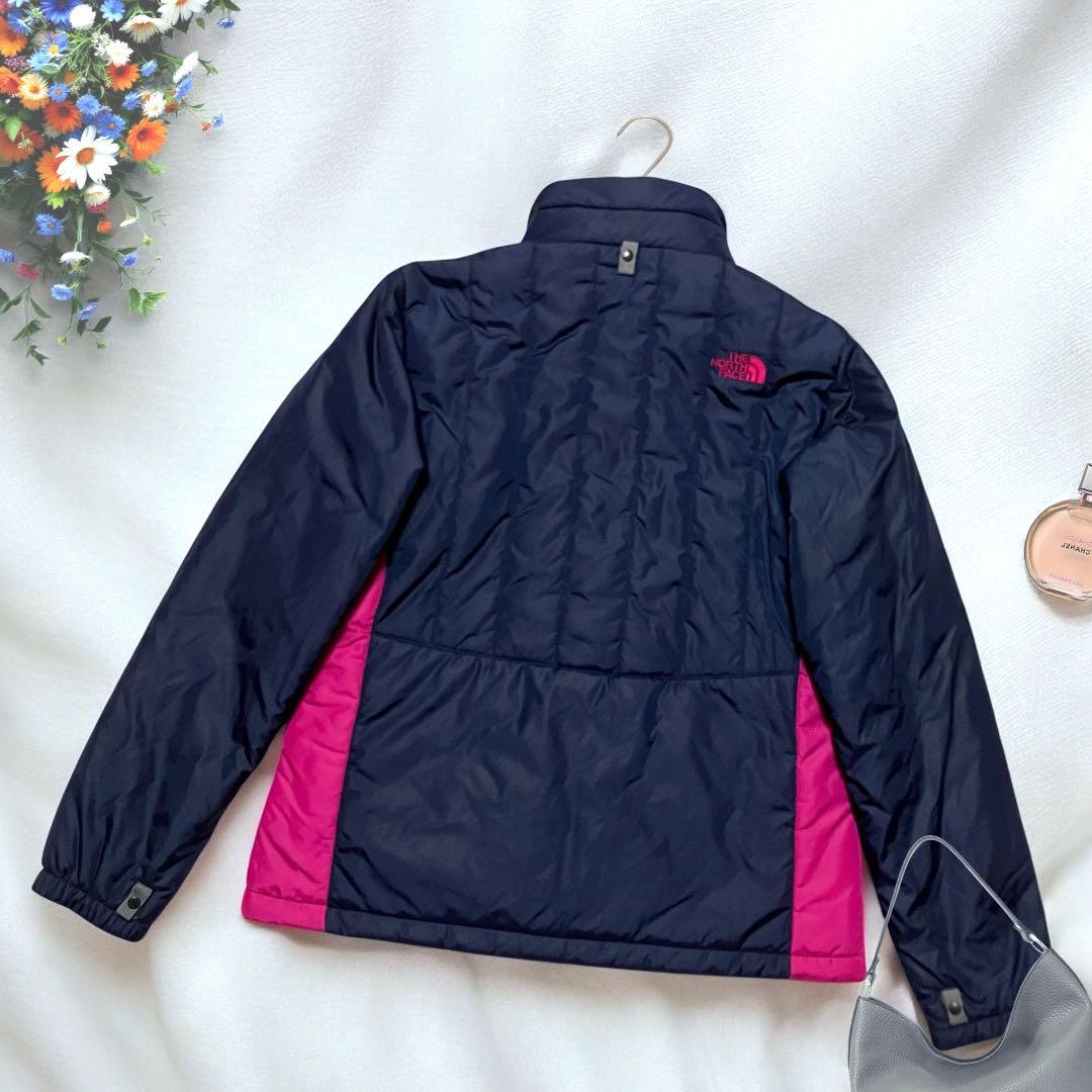 THE NORTH FACE ダウンジャケット XL ネイビー/ピンク 裏起毛
