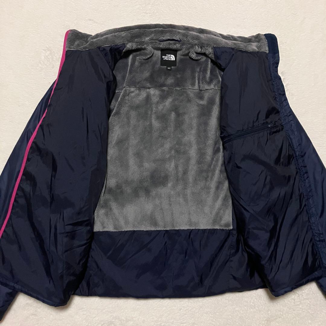 THE NORTH FACE ダウンジャケット XL ネイビー/ピンク 裏起毛