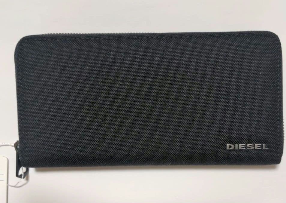 匿名配送★ディーゼル DIESEL 長財布 ラウンドファスナー X06128 黒