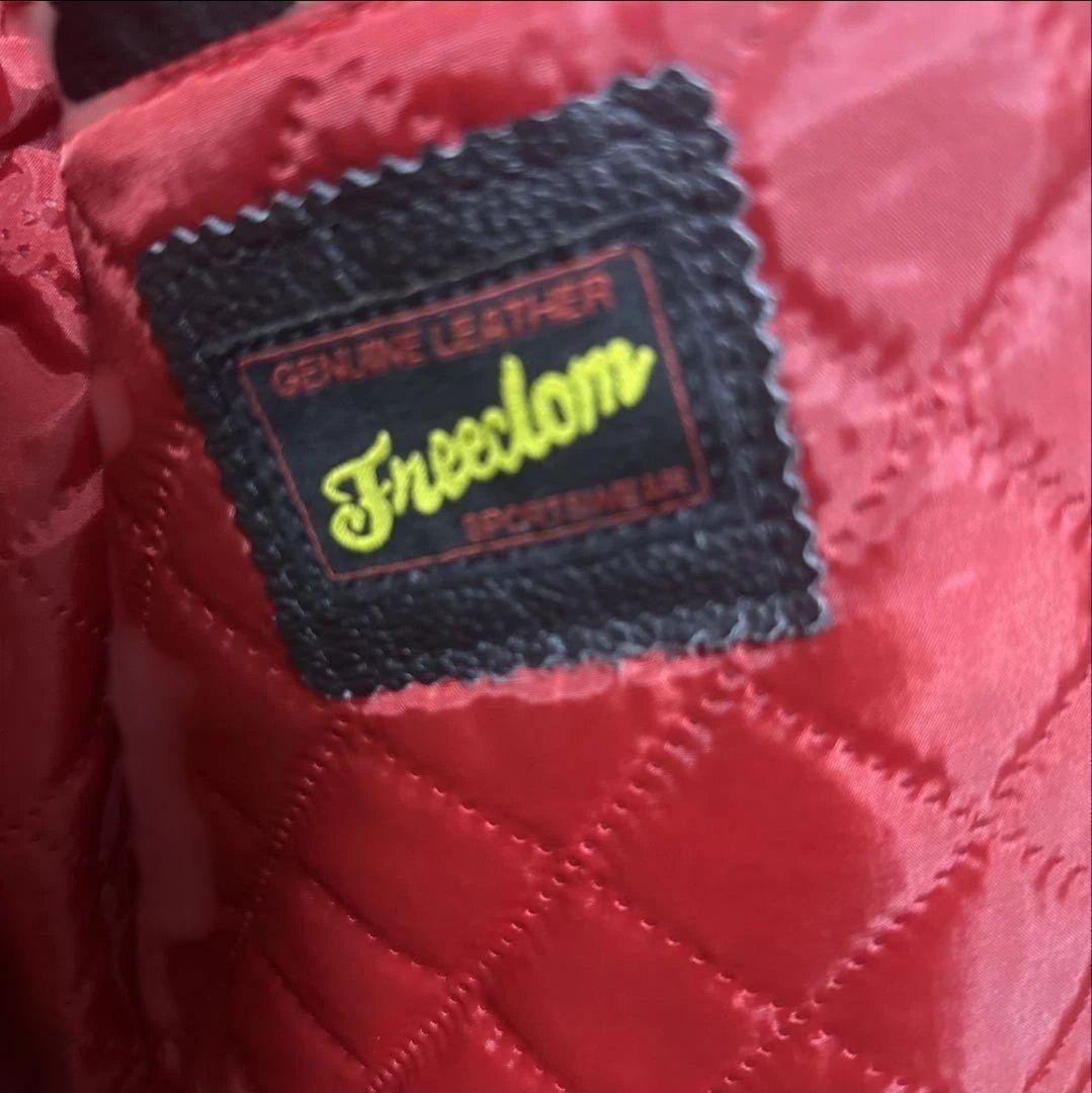 Freedom ダブルライダースジャケット 46サイズ 黒