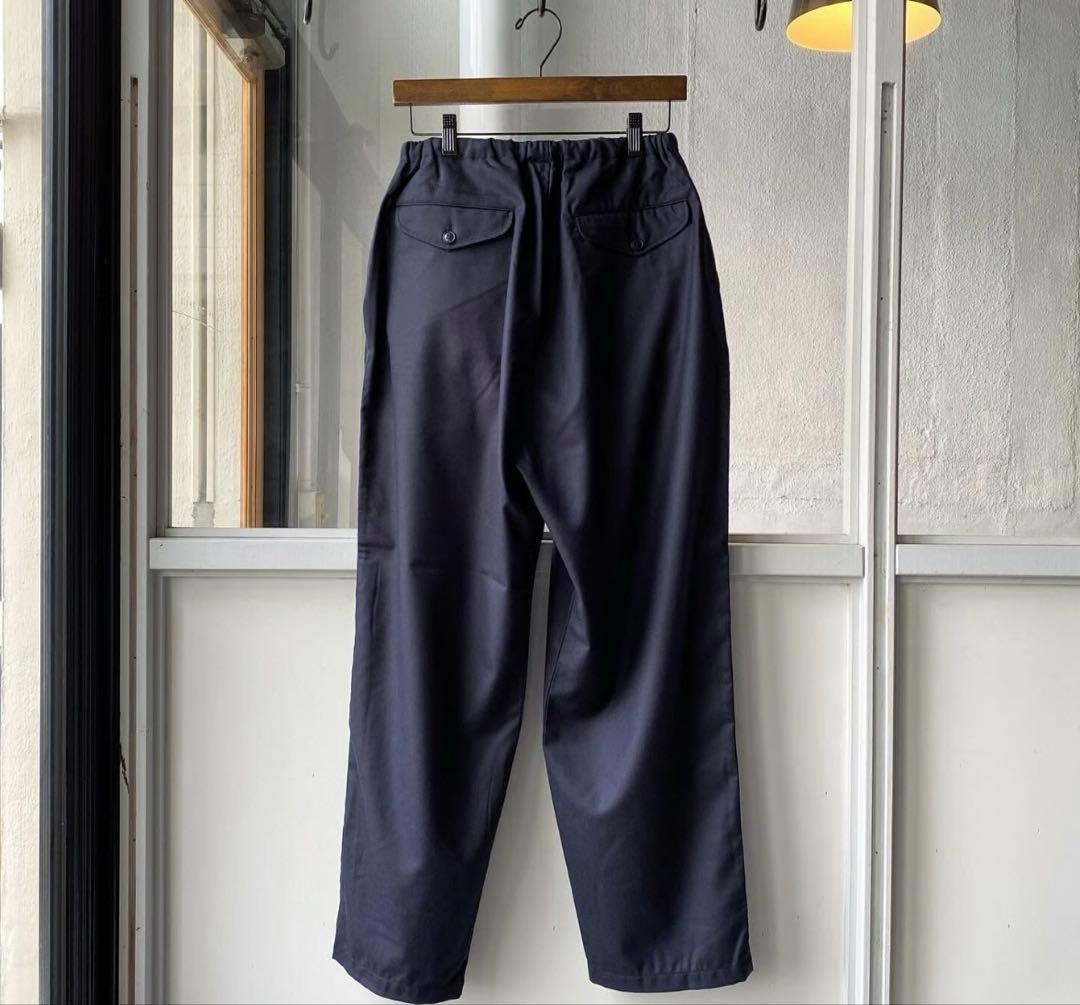 【極美品】COMOLI ウールフラノ ドローストリングパンツ 1