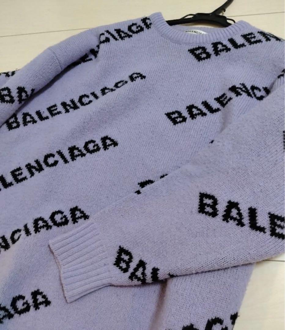 BALENCIAGA バレンシアガ　ニット　パープル