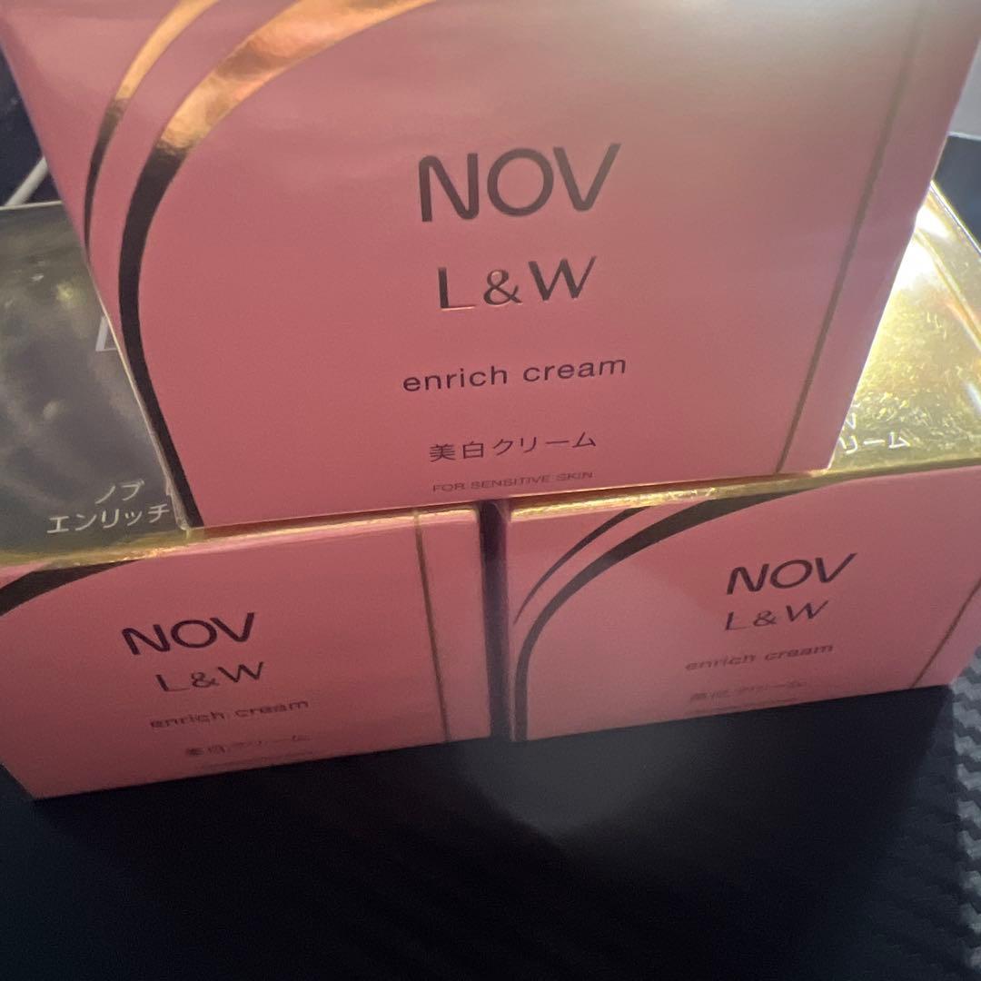 【3箱】NOV ノブ L&W エンリッチクリーム <美白クリーム> 48g