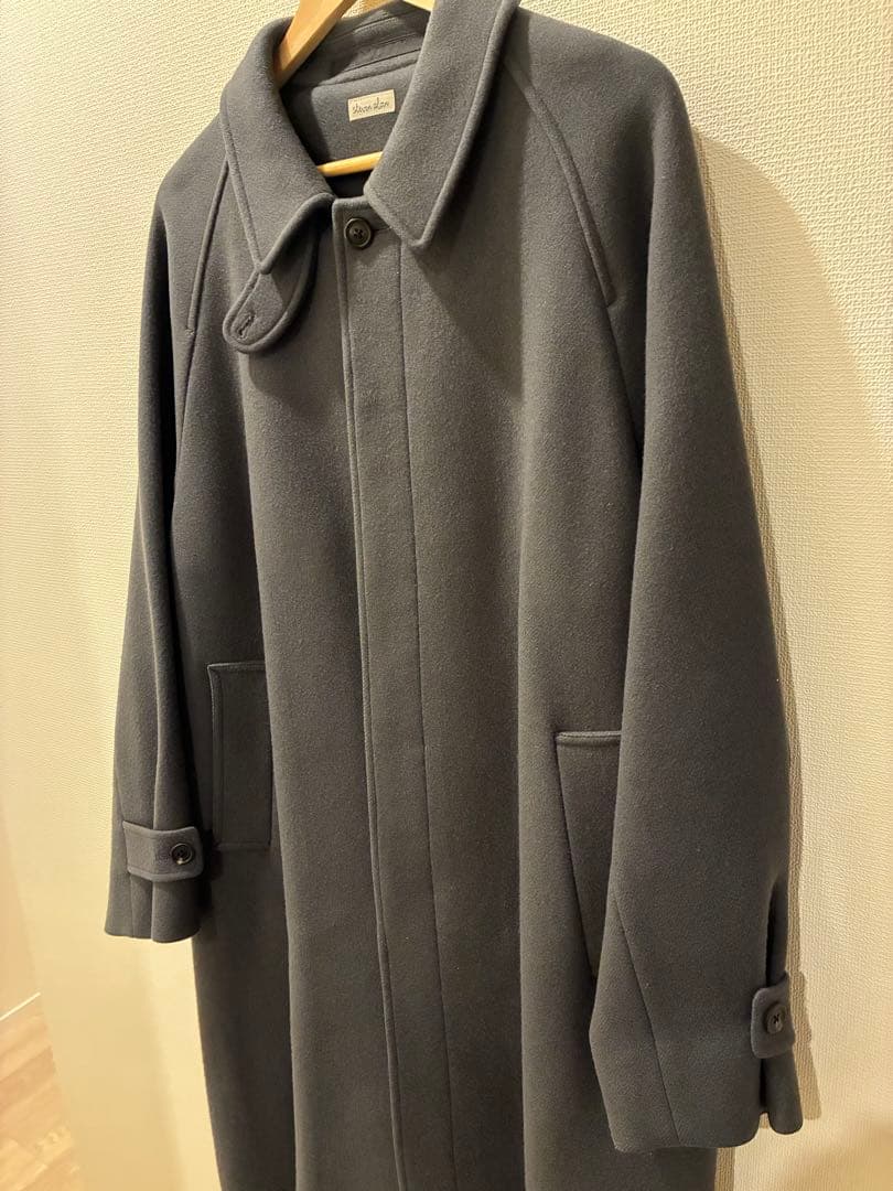 Steven Alan 100S メルトンバルカラーロングコート