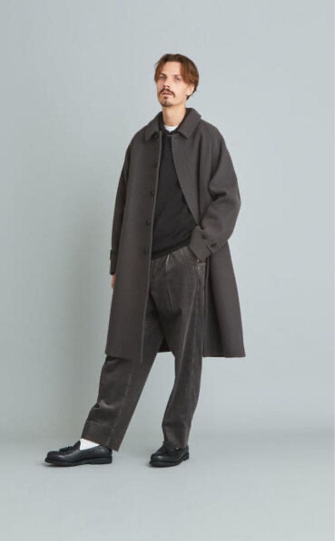 Steven Alan 100S メルトンバルカラーロングコート