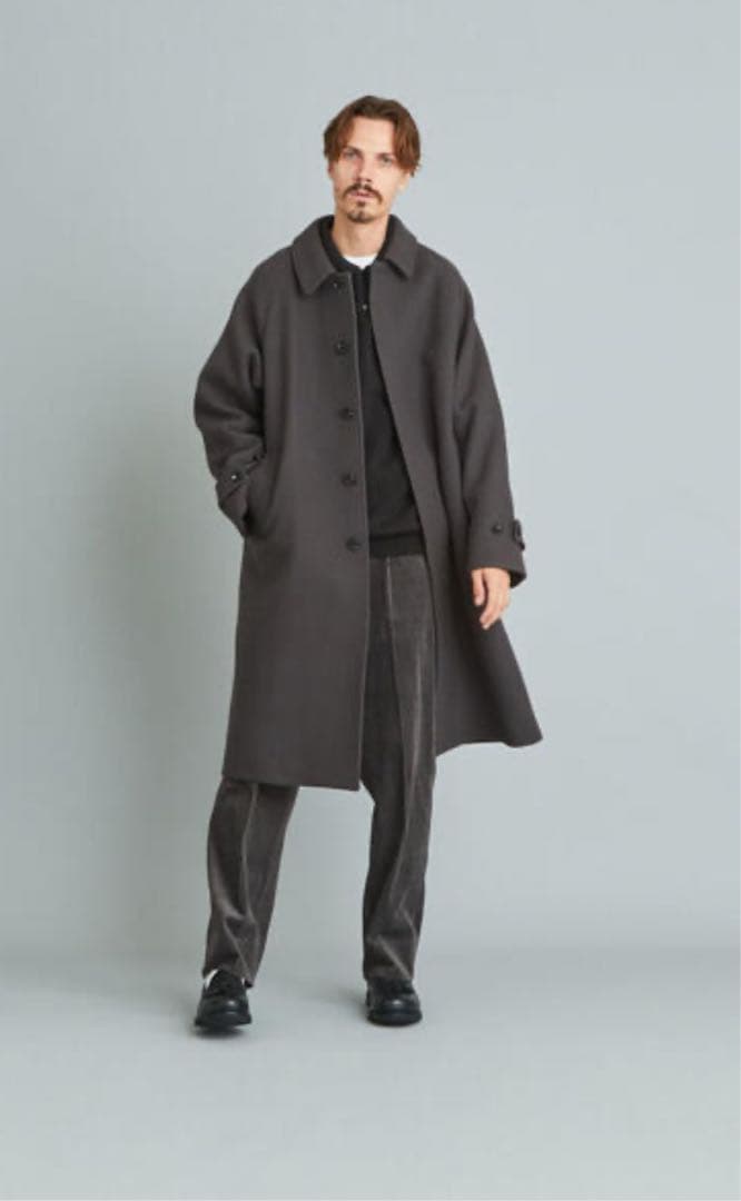 Steven Alan 100S メルトンバルカラーロングコート