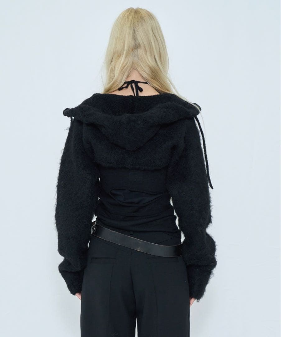 トップス 2WAY HOODED MUFFLER KNIT
