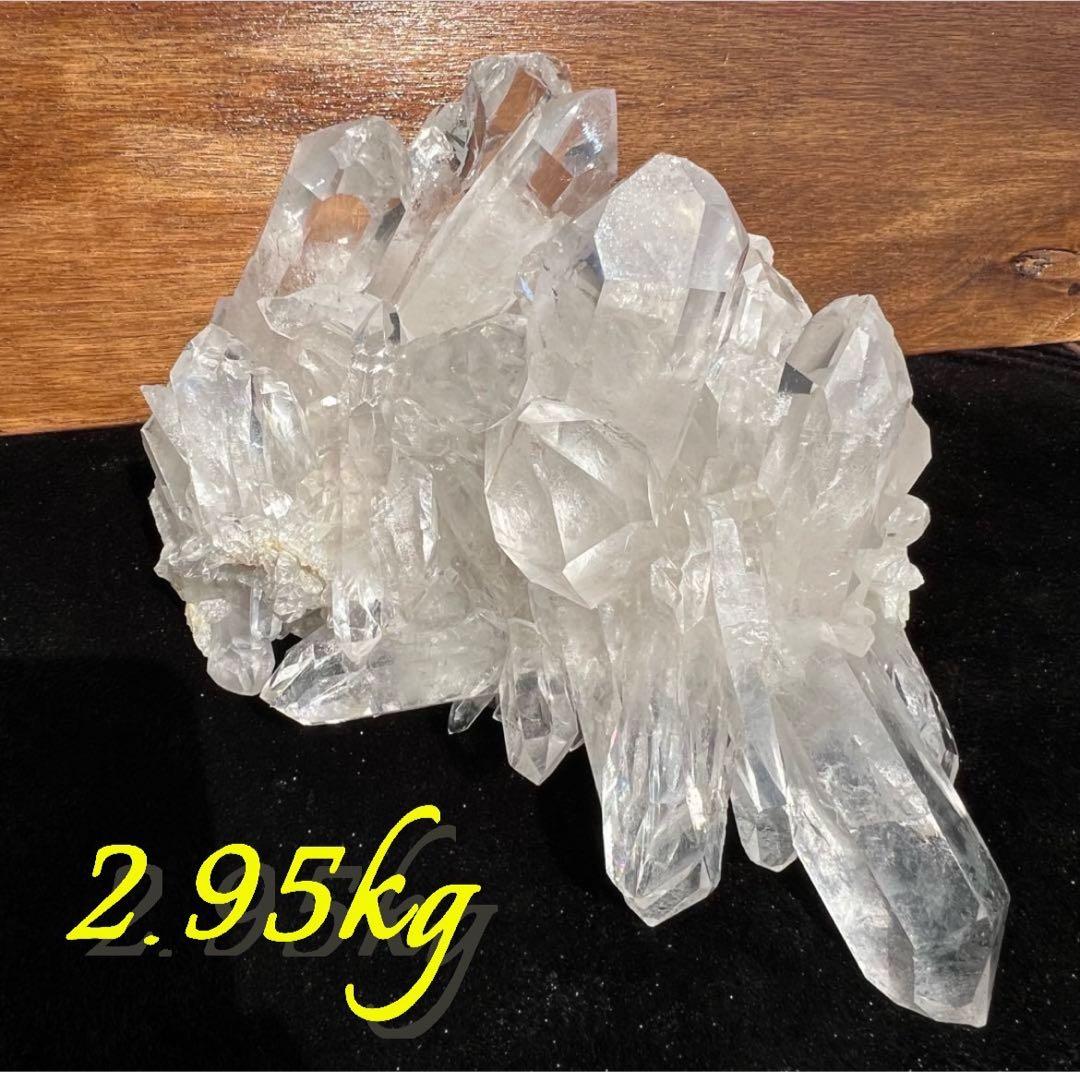 ✳️美しい照り、輝きを放つ‼️存在際立つ水晶✨SS級 水晶クラスター 天然石 原石