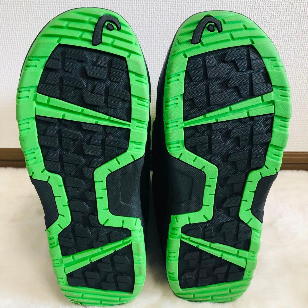 head STRIKE BOA スノーボードブーツ ブラック グリーン ボア